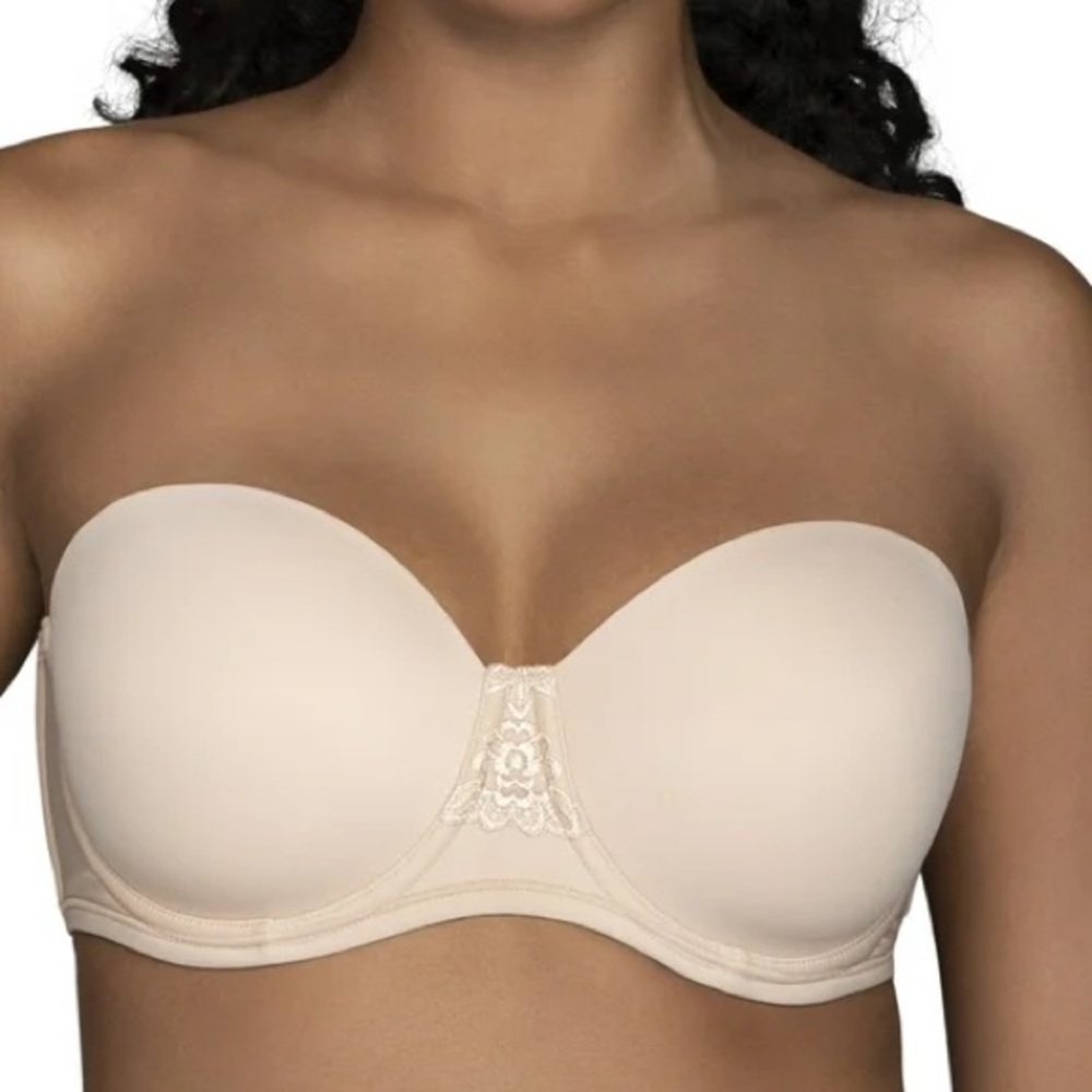 VANITY FAIR womens 5 way convertible beige underwire strapless 74380 40DD NWT
